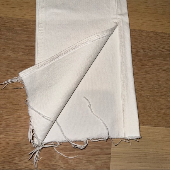 GRLFRND Harlow High-Rise Bootcut Slit Jeans Ivory Silver Strand 26 - Picture 14 of 16